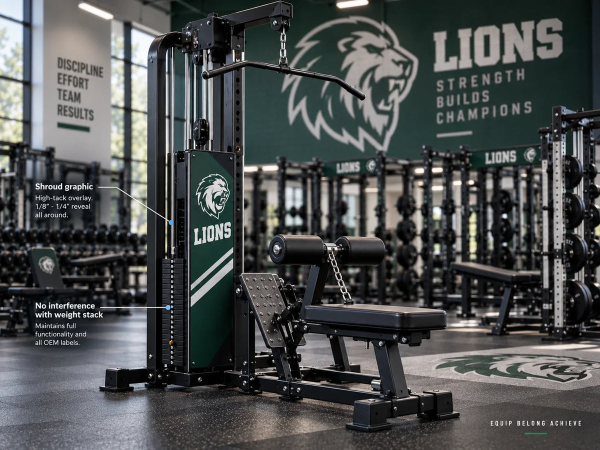 Custom equipment branding — application example