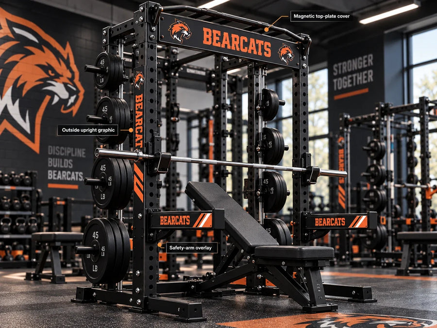 Custom equipment branding — application example